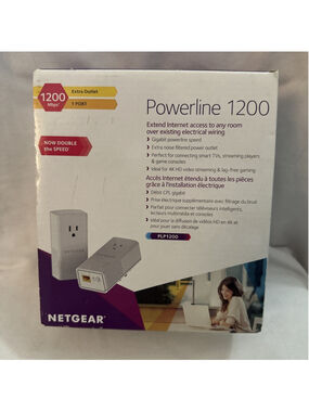 SEALED NEW Netgear Powerline 1200 Wired Ethernet Extension PLP1200